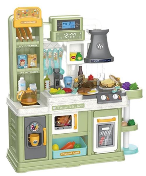 купить Игрушечная кухня и посуда Essa 8086B Micul chef, bucătărie interactivă cu accesorii, 64elem в Кишинёве 