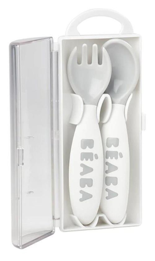 купить Посуда для кормления Beaba B913470 Set lingurita si furculita practica в Кишинёве 