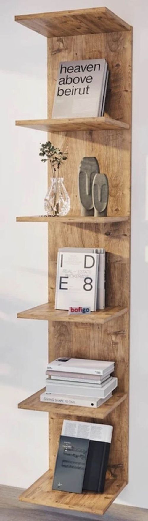 купить Офисный стеллаж Nex Home Книжный шкаф, 34,6x31,5x180 см, Дуб (15-07-02) в Кишинёве 