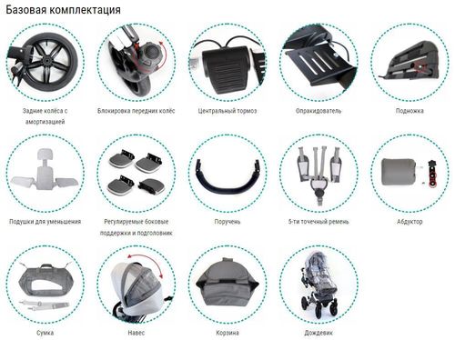 купить Инвалидная коляска MyWam Mouse Standart (gray) AK00956/AK00960 в Кишинёве 