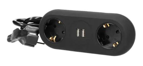 купить Фильтр электрический ORNO ORAE13133GSB 2 prize + 2 USB 1.4M NEGRU в Кишинёве 