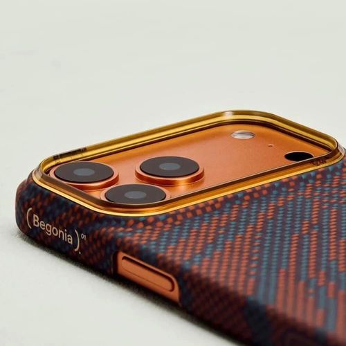 купить Чехол для смартфона Pitaka iPhone 17 Pro Breath of Veins Edge (Burning Orange-01) (BV1701P) в Кишинёве 
