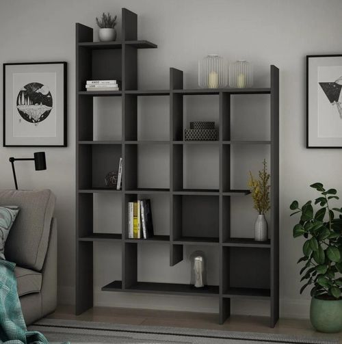 cumpără Raft de birou Trendy Manco, Anhracit 122x188x25cm, raft de carti în Chișinău 