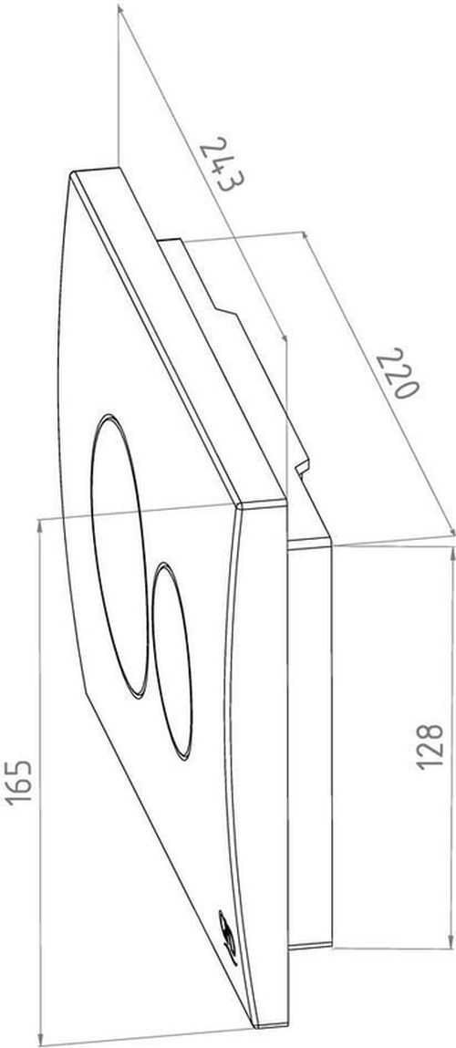 cumpără Buton rezervor WC GPD BTN02 BTN02 (crom) GPD în Chișinău 