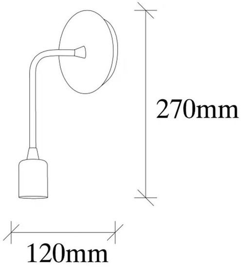 cumpără Candelabru de perete Trendy Lampa de perete Dartini-MR-887 12x27x6cm în Chișinău 