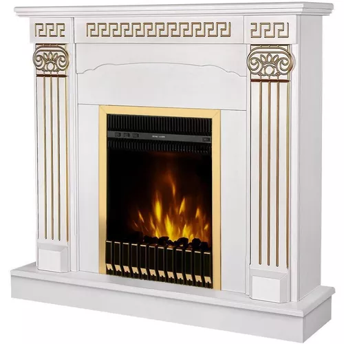 купить Камин электрический ArtFlame Calisto & Gala gold, 1020x1100x300mm, Alb в Кишинёве 