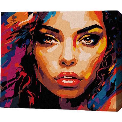 cumpără Tablou pe numere BrushMe RMGB030FC 30x40сm (pânză neagră/fără cutie) Armonia culorilor în Chișinău 