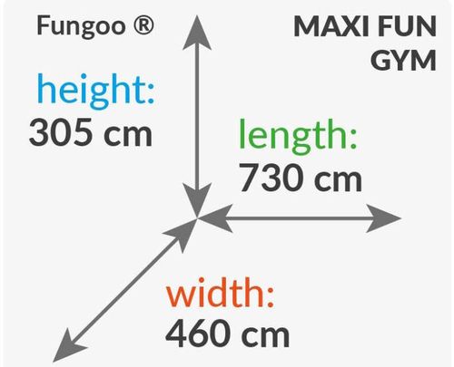 купить Детская площадка Fungoo Set FUN GYM (FORTRESS TIPTOP Rainbow Spider+) teak painted в Кишинёве 