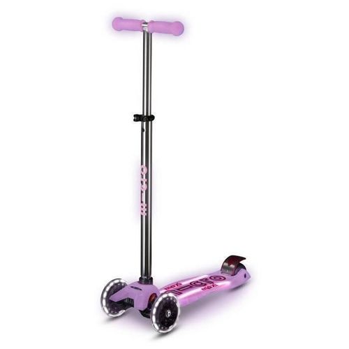 купить Самокат Micro MMD378 Maxi Deluxe Glow LED Plus Luminous Purple в Кишинёве 
