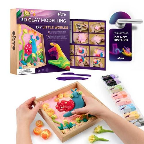 купить Набор для творчества Okto 20051 Set creativ DIY cu plastilină aerată Air Clay Lumi mici: Melc в Кишинёве 