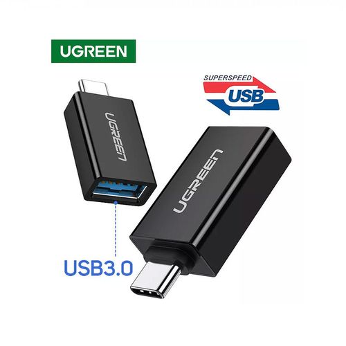 купить UGREEN USB-C to USB 3.0 A Female Adapter, Black в Кишинёве 