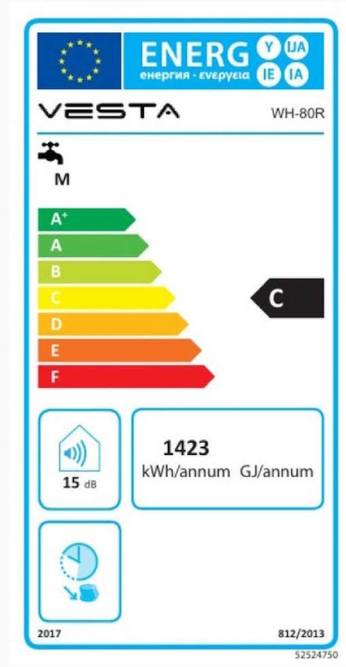 купить Водонагреватель накопительный Vesta WH-80R в Кишинёве 