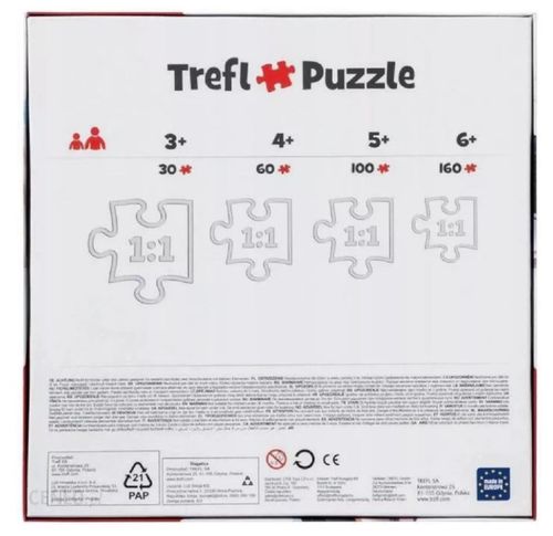 купить Головоломка Trefl 90997 Puzzles 3+1 Peppa Pig в Кишинёве 