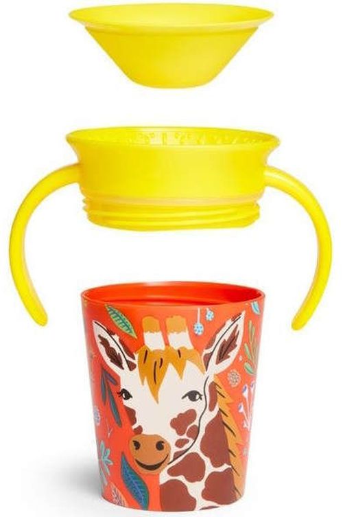 cumpără Cană cu pai Munchkin MUN0117gir Miracle Wildlove, Girafa (180ml) în Chișinău 