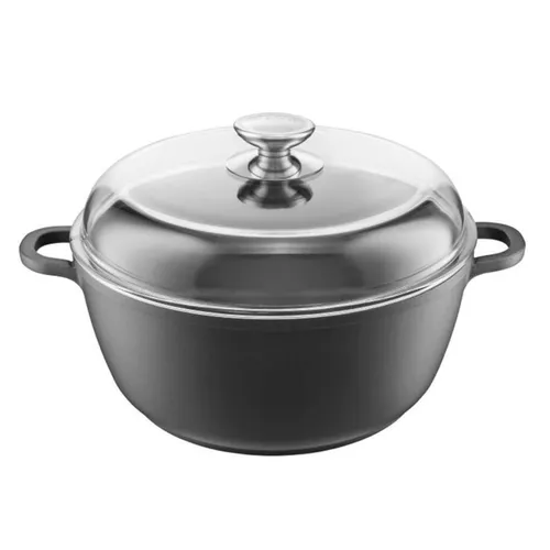 cumpără Cratiță Ambition 84104 Taurus, 28cm, Cast Aluminium, Heat-Resistant Glass în Chișinău 