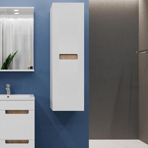 купить Шкаф-пенал Bayro Positano 350x1200 универсальный белый мат в Кишинёве 