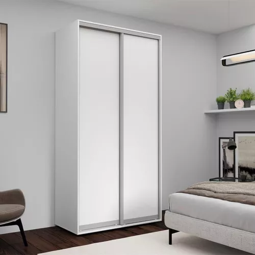 cumpără Dulap Nex Home Dulap cu uși glisante, 120x60x240cm, PAL, Alb în Chișinău 