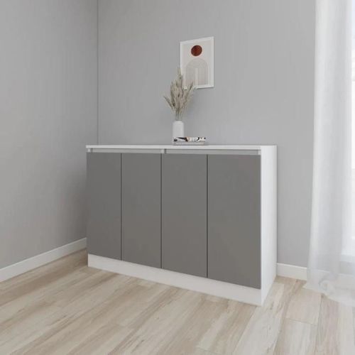 cumpără Comodă Smartex (16446) Т8 120cm Alb+Grafit în Chișinău 