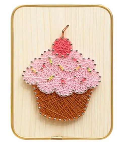 купить Набор для творчества miscellaneous DHBC28010 Set String Art 15x20 Cupcake в Кишинёве 