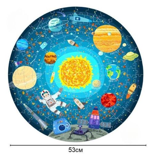 купить Головоломка Mideer CT7015 Puzzle rotund Rătăcind prin spațiu, 150 elem. в Кишинёве 