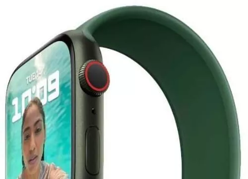 cumpără Ceas inteligent Apple Watch Series 7 GPS 45mm Green Aluminum Case With Green Sport Band MKN73 în Chișinău 