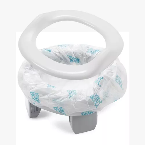 купить Детский горшок Roxy Kids HP-250G Горшок дорожный HandyPotty в фирменной сумке, серый в Кишинёве 