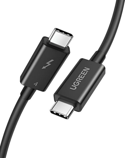 cumpără Cablu telefon mobil Ugreen 30389 Type-C to Type-C Thunderbolt 4, 40Gbps, 0.8m | US501, Black în Chișinău 