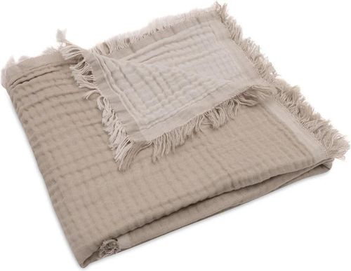 cumpără Lenjerie de pat pentru copii Jollein 521-511-68014 Paturica Olive Green/Ivory GOTS, 75x100cm în Chișinău 