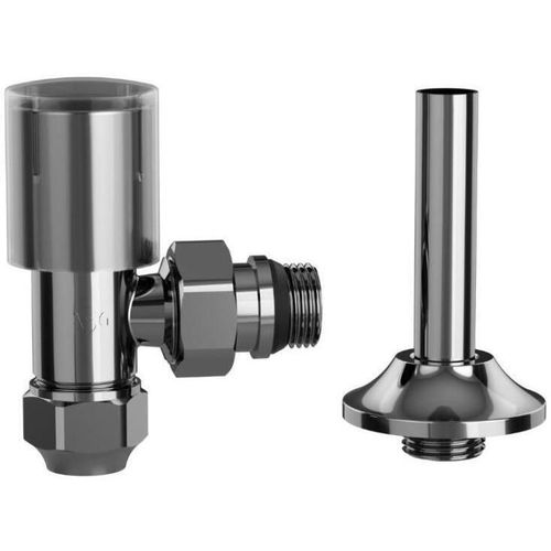 купить Запорная арматура ASG Plast Robinet coltar radiator cu teava racordare 16x1/2 tur Cromat (50103) в Кишинёве 