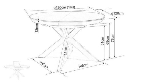 купить Стол Signal Porto ceram в Кишинёве 