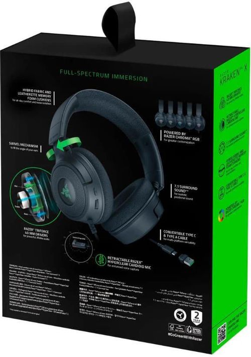 купить Наушники игровые Razer RZ04-05180100-R3M1 Kraken V4 X USB в Кишинёве 