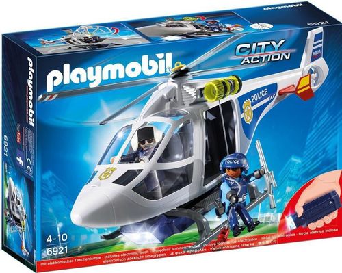 купить Конструктор Playmobil PM6921 Police Helicopter with LED Searchlight в Кишинёве 