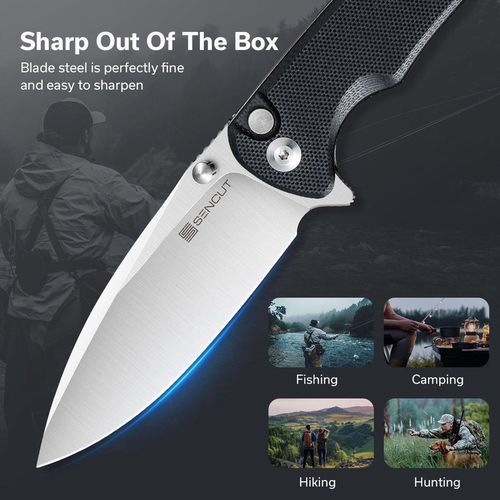 купить Нож походный Sencut S21007-5 Sachse, G10, Button Lock в Кишинёве 