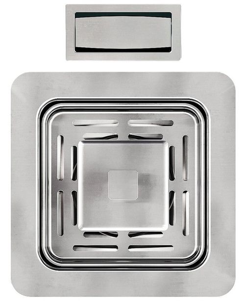 cumpără Sifon pentru chiuvetă bucătărie Helika-AquaSanita AQ-006H Stainless Steel + Plastic în Chișinău 
