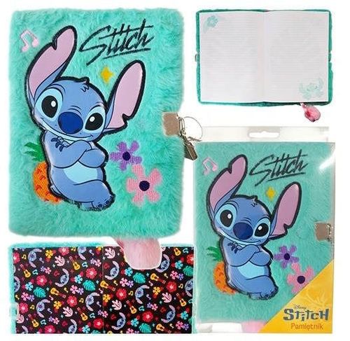 cumpără Carnet Promstore 56810 Agenda cu lacat A5, 96 foi, Stitch Mint Aloha, coperta plus în Chișinău 