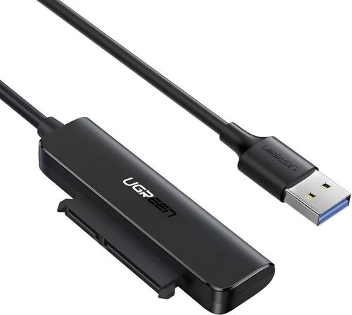 купить Переходник для IT Ugreen 70609 Adapter USB-A 3.0 to 2.5" SATA III, Support UASP, S.M.A.R.T, TRIM, up to 5Gbps, 50cm CM321, Black в Кишинёве 