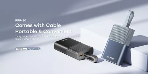 cumpără Acumulator extern USB (Powerbank) Remax RPP-30 10KmAh FC 30W+22,5W Black în Chișinău 