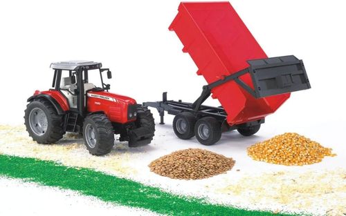 cumpără Mașină Bruder 2045 Tractor cu remorca Massey Ferguson, 43225 în Chișinău 