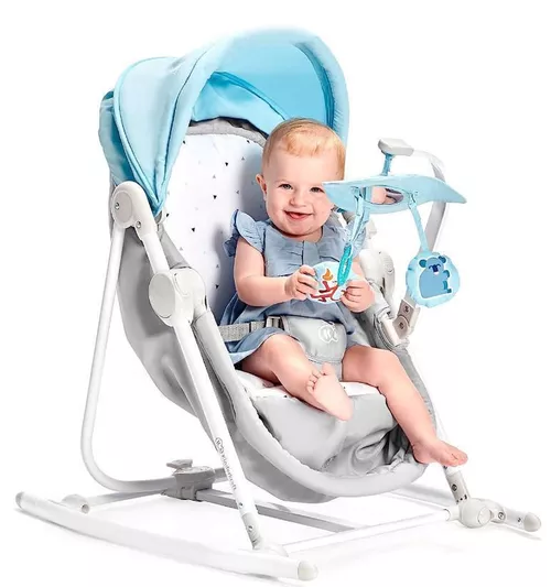 купить Детское кресло-качалка KinderKraft 5в1 Unimo Light Blue/Gray в Кишинёве 