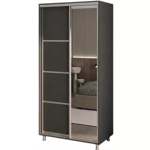 cumpără Dulap my-STYLE C10H1T02BM02-U21, 100x210, антрацит în Chișinău 