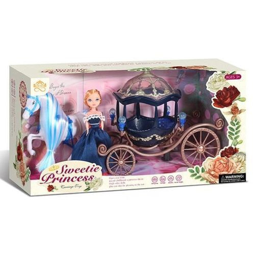 купить Кукла Essa 145A Set Prințesa cu cal și careta в Кишинёве 