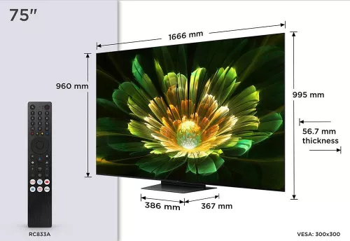 купить Телевизор TCL MiniLed Smart 75C79K, Ultra HD 4K в Кишинёве 