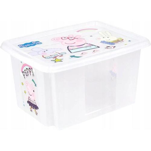 cumpără Cutie depozitare Keeeper Peppa Pig Transparent (12236001) 15L для игрушек în Chișinău 