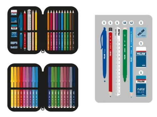 купить Школьный пенал Milan 081264TN2 Penar Tandem (2 compart., echipat) в Кишинёве 