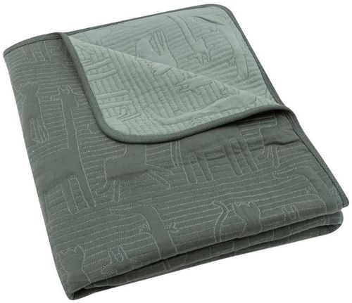 cumpără Lenjerie de pat pentru copii Jollein 516-522-68036 Paturica Jungle Jambo Ash Green/Laurel, 100x150cm în Chișinău 