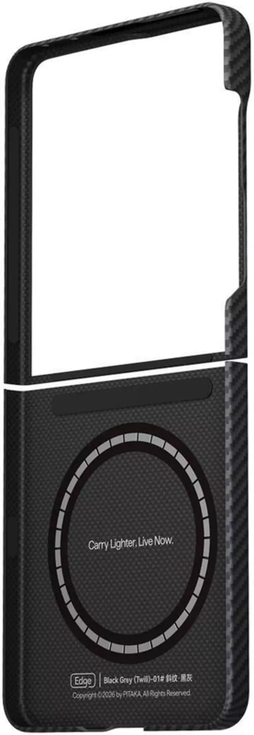 купить Чехол для смартфона Pitaka Edge Samsung Galaxy Z Flip 8 Black/Grey 01 (FBFLIP8) в Кишинёве 