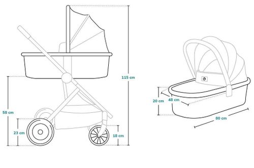 купить Детская коляска Lionelo Amber Grey Stone (2in1) в Кишинёве 