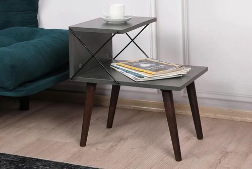 cumpără Noptieră Trendy Cruce Antracit, 50x55x40cm (GTR001525) în Chișinău 