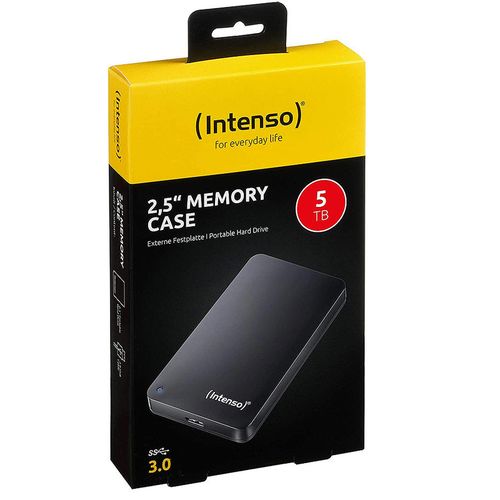 купить Внешний жесткий диск 2.5" 5TB External HDD Intenso Memory Case, Black, USB 3.0, 6021513 (hard disk extern HDD/Внешний жесткий диск HDD) в Кишинёве 