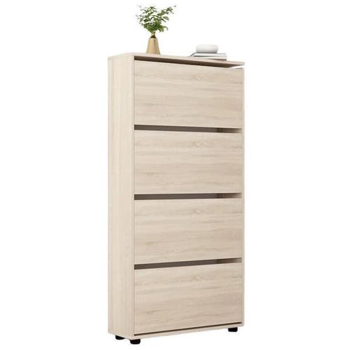 cumpără Raft pentru încălțăminte Mobildor-Lux Leo 90x27x164H cm Sonoma în Chișinău 